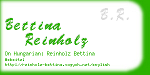 bettina reinholz business card
